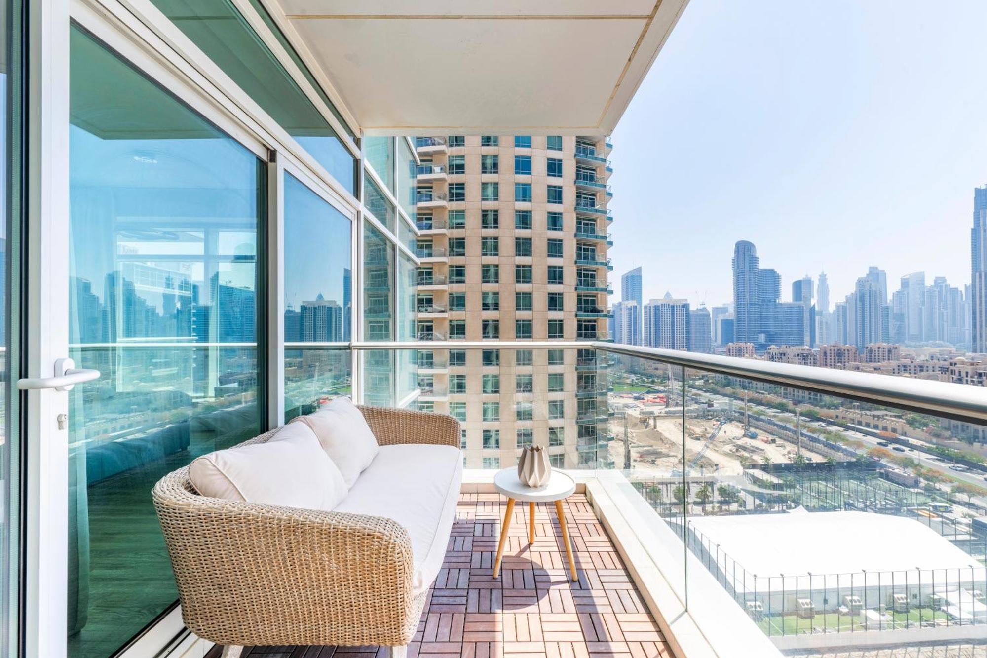 Luxury Downtown 2br - 5 Min To Fountain - Full Burj Khalifa View Appartamento *
